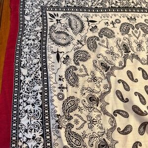 Scarf Shawl Paisley Boho 68”x 32” Cotton and Viscose Excellent Condition